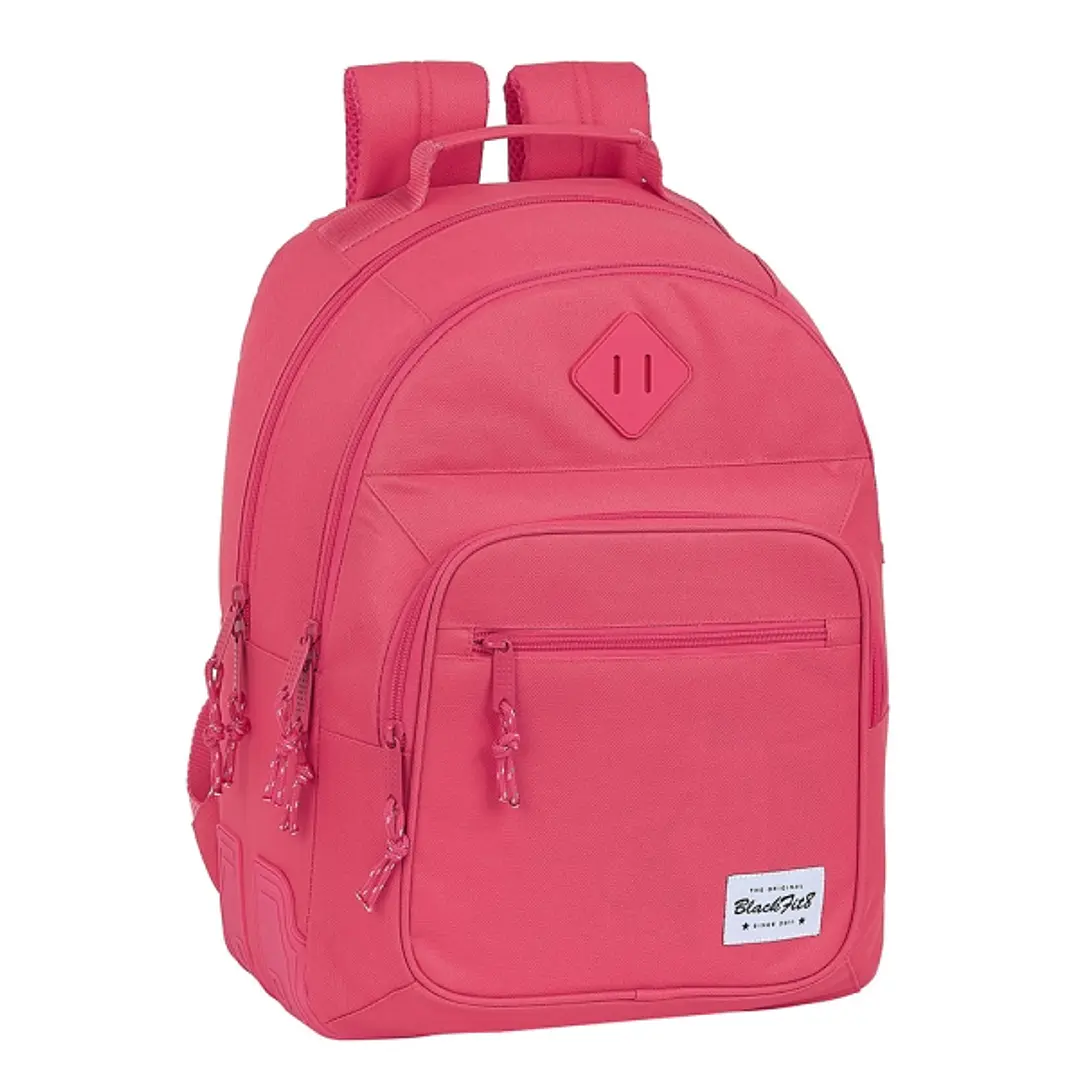 Safta Blackfit8 Fresa Mochila con 2 Compartimentos - Antirozaduras - Adaptable a Carro - Bolsillo Frontal - Portabotellas - Tirador Doble - Hombreras  1