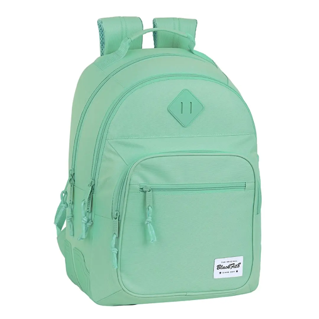 Safta Blackfit8 Mochila con 2 Compartimentos - Antirozaduras - Adaptable a Carro - Portabotellas - Tirador Doble - Hombreras Ergonomicas - 20L - 320x1 1