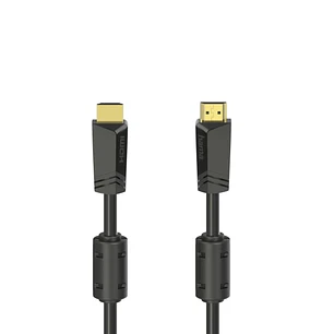 Hama Essential Cable HDMI 4K Macho - Longitud 10m- Soporta ARC - Terminales Chapados en Oro - Ethernet - Velocidad hasta 18Gbps - Blindaje Completo - 
