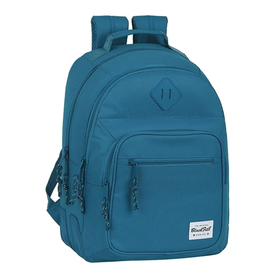 Safta Blackfit8 Egeo Mochila con 2 Compartimentos - Antirozaduras - Adaptable a Carro - Bolsillo Frontal - Portabotellas - Tirador Doble - Hombreras E 1