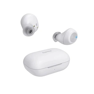Hama Spirit Chop II Auriculares con Microfono Omnidireccional - Bluetooth - Rango 10m - IPX4 - Asistente de Voz - Carga por USB-C - Color Blanco