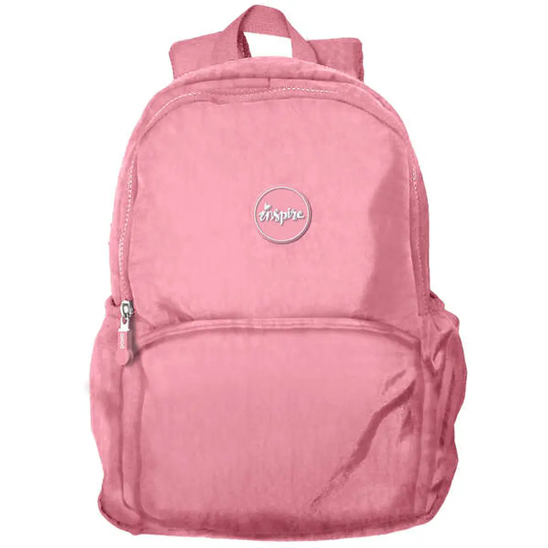 Dohe Serie Pastel Mochila Escolar Mediana - 2 Compartimentos - Tirantes Reforzados y Ajustables - Asa Superior - Color Rosa Pastel 1