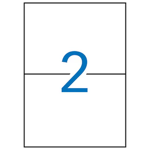 Apli Etiquetas Blancas Removibles 210.0 x 148.0mm 100 Hojas