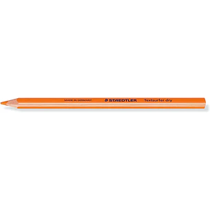 Staedtler Textsurfer Dry 128 64 Lapiz Fluorescente de Color Triangular - Mina de 4mm - Madera de Bosques Sostenibles - Color Naranja Neon