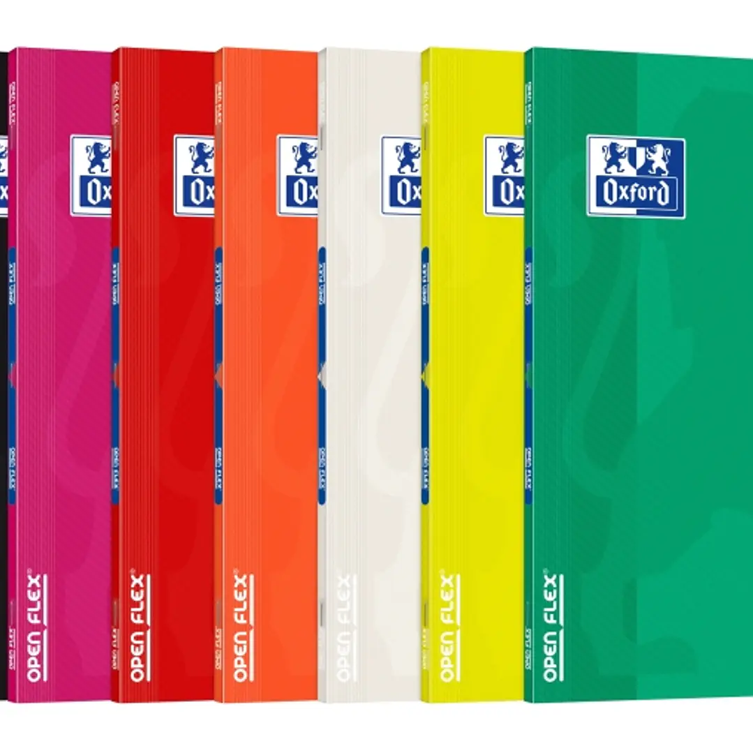 Oxford Libreta Grapada - Formato A4 - 48 Hojas - Cuadricula 5x5mm - Tapa de Plastico - Colores Surtidos 1