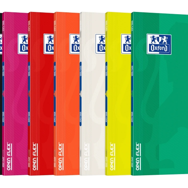Oxford Libreta Grapada - Formato A4 - 48 Hojas - Cuadricula 5x5mm - Tapa de Plastico - Colores Surtidos 1