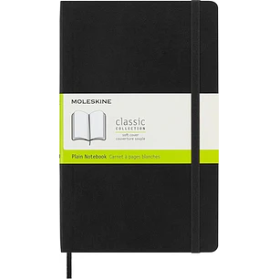 Moleskine Classic Libreta de Tapa Blanda - Papel Marfil Liso - 70g/m2 - Apertura 180º - Esquinas Redondeadas - Marcapaginas - Bolsillo Interior Extens