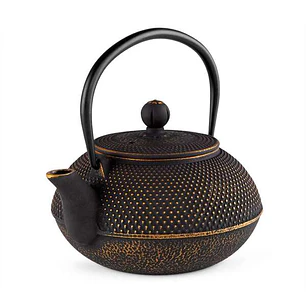 Orbegozo TTH-800 Tetera Tetsubin Elegancia y Tradicion en tu Mesa - Capacidad 800ml - Interior Esmaltado - Filtro de Acero Inoxidable - Apta para Todo
