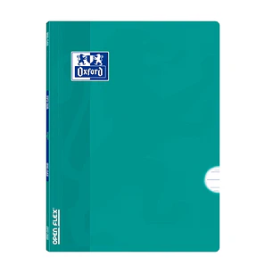 Oxford Libreta Grapada Openflex A4 - Tapa de Plastico Resistente - Grapada para Mayor Durabilidad - Pauta 3.5 con Margen para Organizacion - 48 Hojas 
