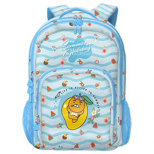 Dohe Kakao Friends Summer Holiday Mochila Escolar Grande - 3 Compartimentos - Bolsillos Laterales - Tirantes Acolchados y Ajustables - Adaptable a Car