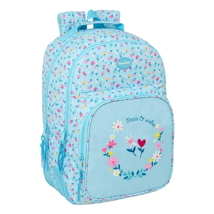 Safta Blackfit8 Petalos Mochila - Adaptable a Carro - Bolsillo Frontal - Portabotellas - Cremallera con Doble Tirador - Asa de Mano - Hombreras y Espa 1