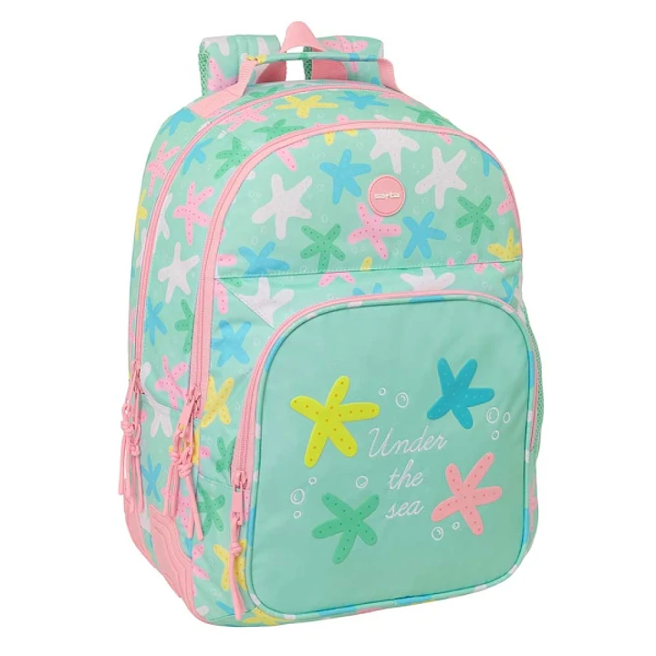 Safta Estrellas Mochila - Adaptable a Carro - Bolsillo Frontal - Portabotellas - Cremallera con Doble Tirador - Asa de Mano - Hombreras y Espalda Acol 1