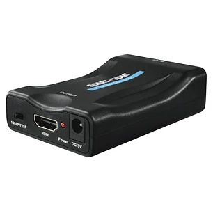 Hama Essential Conversor Analogico a Digital - Full HD - Cable 0.74m - Euroconector - HDMI - 8.8x2.5x5.7cm - Color Negro