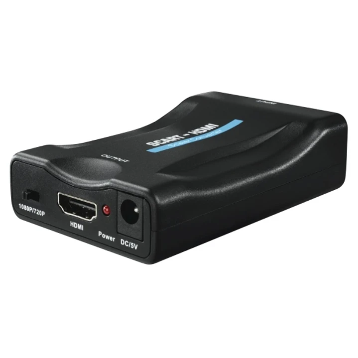 Hama Essential Conversor Analogico a Digital - Full HD - Cable 0.74m - Euroconector - HDMI - 8.8x2.5x5.7cm - Color Negro 1