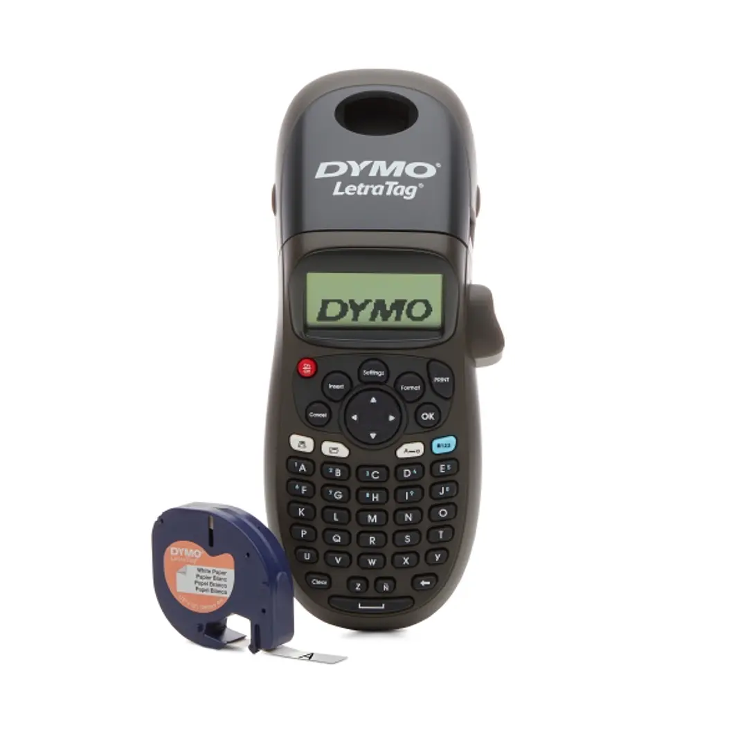Dymo LetraTag LT100H Impresora de Etiquetas Portatil - Pantalla LCD - Velocidad 6,8 mm/seg - Impresion de 2 Lineas - Memoria para 9 Etiquetas 1