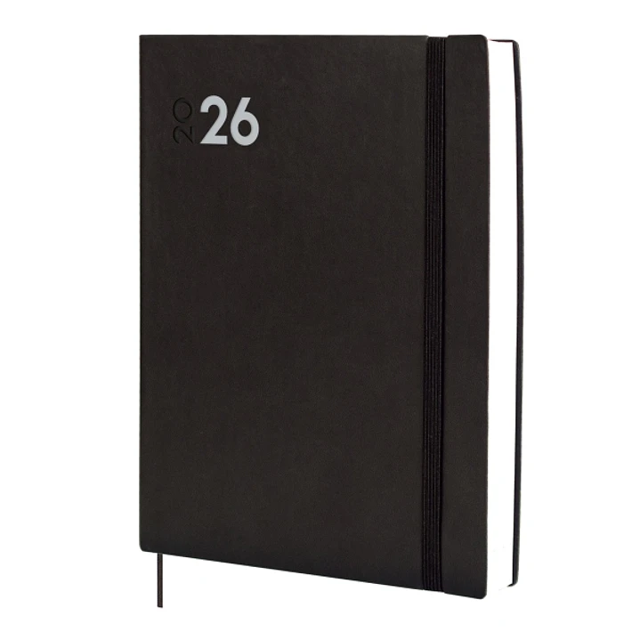 Finocam Dynamic Mara Agenda Profesional en Catalan - Anual 2026 - Tapa Blanda - Cierre con Goma Elastica - Formato Y12 - 214x25x275mm - 1 Dia por Pagi 1