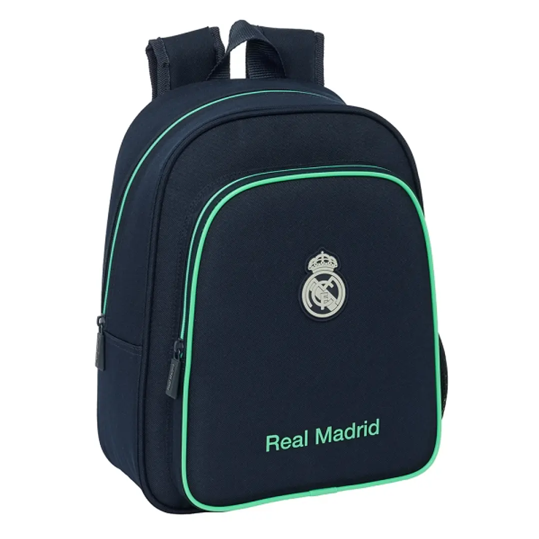 Safta Real Madrid 2ª Equipacion 25/26 Mochila Infantil - Adaptable a Carro - Portabotellas - Hombreras Acolchadas - Bolsillo Frontal - Asa Superior -  1