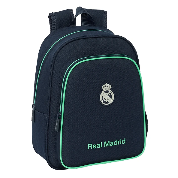 Safta Real Madrid 2ª Equipacion 25/26 Mochila Infantil - Adaptable a Carro - Portabotellas - Hombreras Acolchadas - Bolsillo Frontal - Asa Superior -  1