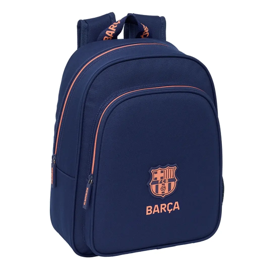 Safta F.C.Barcelona 2ª Equipacion Mochila Infantil - Adaptable a Carro - Portabotellas - Hombreras Acolchadas - Bolsillo Frontal - Asa Superior - 9L - 1