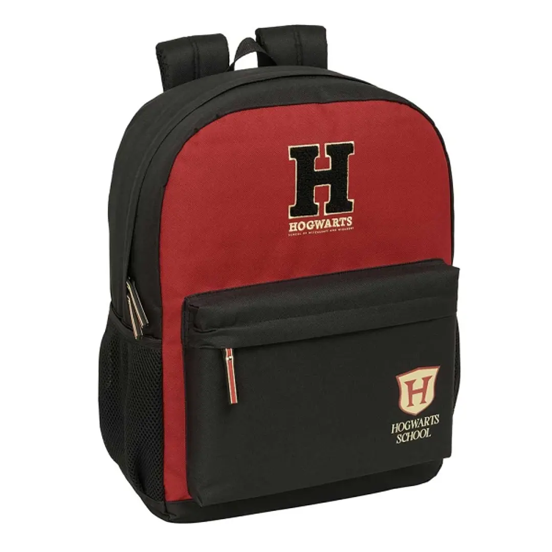 Safta Harry Potter Hogwarts Mochila - Adaptable a Carro - Bolsillo Frontal - Espalda Acolchada - Cremallera con Doble Tirador - Asa de Mano - Hombrera 1