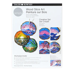 Daler Rowney Simply Creative Pack de Pintura Acrilica - Pintura Sobre Madera - Caja de Carton - Colores Surtidos