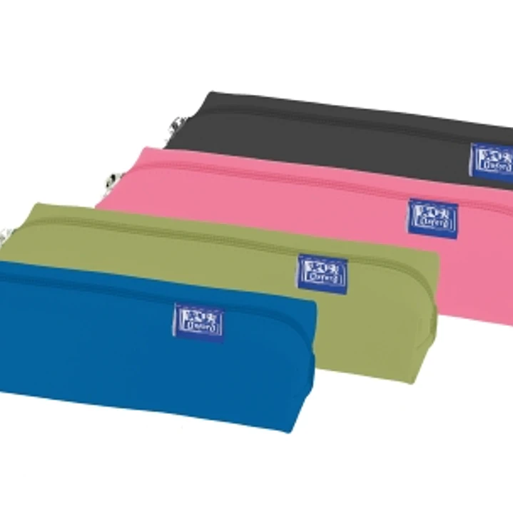 Oxford Kangoo Live and Go Estuche Rectangular Mediano - Goma Elastica para Cuadernos - 22x3.5x7cm - Colores Surtidos 1