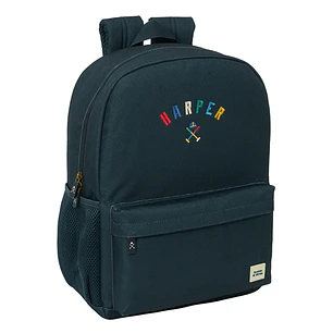 Safta Harper and Neyer Mochila Adaptable a Carro - Tirador Doble - Hombreras Ergonomicas - Bolsillo Frontal - Asa Superior - 18L - 320x140x430mm - Col