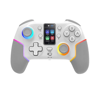 Mars Gaming MGP-V3 Controlador Inalambrico - Bluetooth - Autonomia hasta 9h - Jack 3.5mm - Luz RGB - 1000mAh - Cable USB-C de 1m - Pantalla LCD - Goma