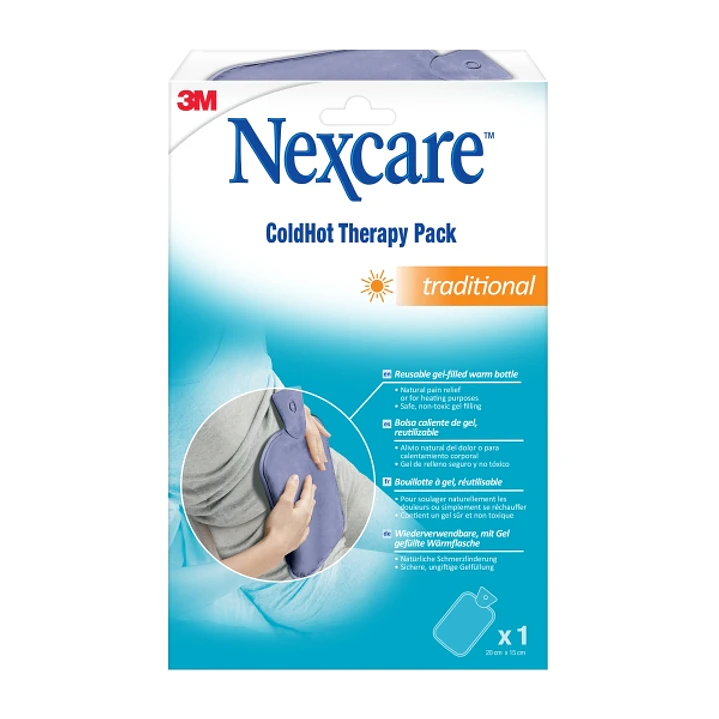 Nexcare Coldhot Therapy Bolsa Caliente de Gel - No Toxico - Acabado en Tela - Reutilizable - Color Azul Marino 1