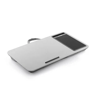 Innovagoods Deskion Soporte para Portatil con Cojin XL - Multifuncion - Antideslizante - Alfombrilla de Raton - Ranura para Smartphone - 57.5x30.5x5.8