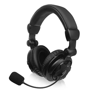 Ewent Auriculares Estereo Cubreorejas - Microfono Integrado - Control de Volumen - Cable de 1.85m - Color Negro