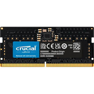 Crucial Memoria RAM DDR5 8GB 4800MHz CL40 SODIMM