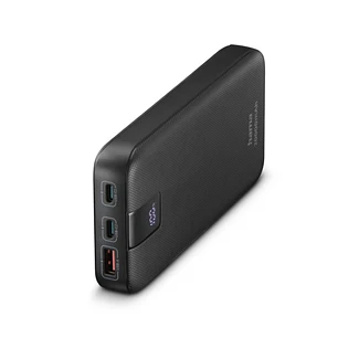 Hama Bateria Externa Powerbank 20000mAh - Polimero de Litio - USB-C - USB-A - Power Delivery - 3 Conexiones de Salida - Pantalla Digital - Indicador d