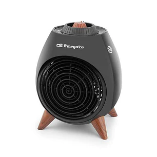 Orbegozo FH 5237 Calefactor Potente y Seguro - 2000W de Potencia - Selector Rotativo de 3 Posiciones - Funcion Ventilador - Proteccion contra Sobrecal