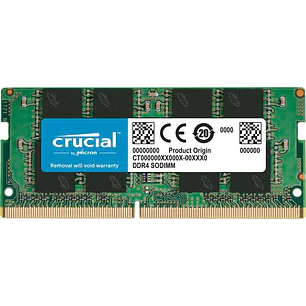 Crucial Memoria RAM SO-DIMM DDR4 2400Mhz PC4-19200 8GB CL17