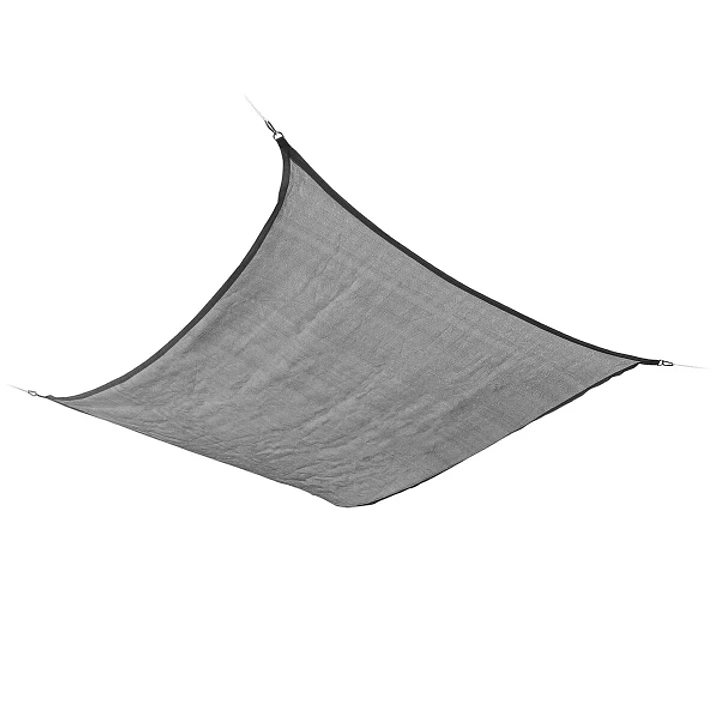 Innovagoods Reshad Toldo Vela Rectangular - Facil Limpieza - Proteccion UV - Transpirable - Incluye Cuerda y 4 Mosquetones - 300x400x0.3cm - Color Gri 1