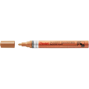 Pentel Paint Marker Marcador de Pintura - Punta Media 4.5mm - Permanente en todas las Superficies - Resistente a Luz y Agua - Cuerpo de Aluminio - Col