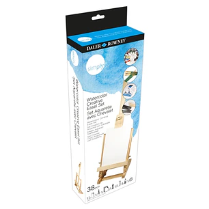 Daler Rowney Simply Pack de 38 Piezas - Set Creativo - Acuarela - Caballete - Colores Surtidos