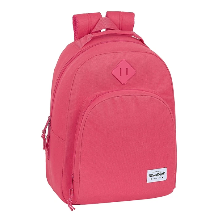 Safta Blackfit8 Fresa Mochila Adaptable a Carro - Tirador Doble - Bolsillo Frontal - Hombreras Ergonomicas - Espalda Acolchada - Asa Forrada - 20.1L - 1