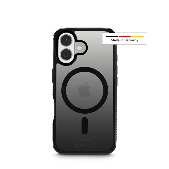 Hama Extreme Protect Funda para iPhone 17 - Magnetico - Antideslizante - Policarbonato - Proteccion D3O - Bordes Elevados - Color Negro 1