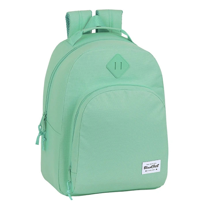 Safta Blackfit8 Mochila Adaptable a Carro - Tirador Doble - Bolsillo Frontal - Hombreras Ergonomicas - Asa Forrada - 20.1L - 320x150x420mm - Color Tur 1