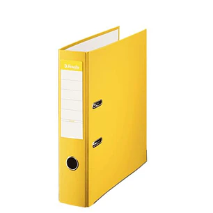 Esselte Archivador de Palanca - Formato A4 - Lomo 75mm - Capacidad para 500 Hojas - Color Amarillo