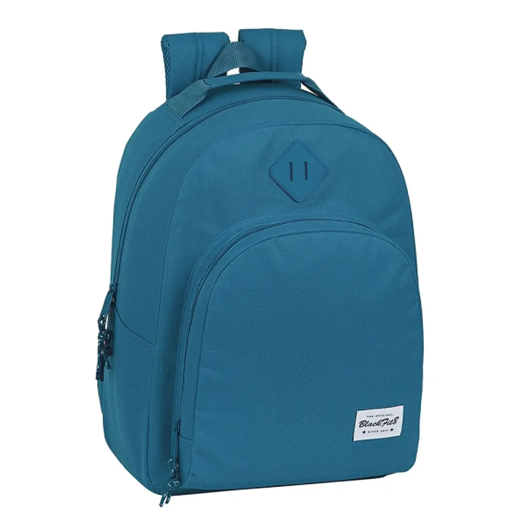 Safta Blackfit8 Egeo Mochila Adaptable a Carro - Tirador Doble - Bolsillo Frontal - Hombreras Ergonomicas - Asa Forrada - 20.1L - 320x150x420mm - Colo 1