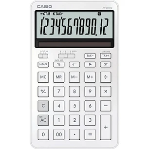 Casio JW-200DQ Calculadora de Sobremesa Compacta con Pantalla LCD de 12 Digitos - Calculo de Impuestos, Porcentajes, Raiz Cuadrada etc... - Alimentaci