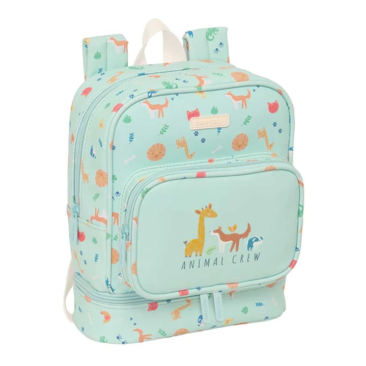 Safta Pandi Mochila Guarderia - Isotermica - Tarjeta ID - Compartimento Termo en Base - Asa de Mano Superior - Compatible con Carro - 7.25L - 220x100x 1