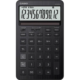 Casio JW-200DQ Calculadora de Sobremesa Compacta con Pantalla LCD de 12 Digitos - Calculo de Impuestos, Porcentajes, Raiz Cuadrada etc... - Alimentaci