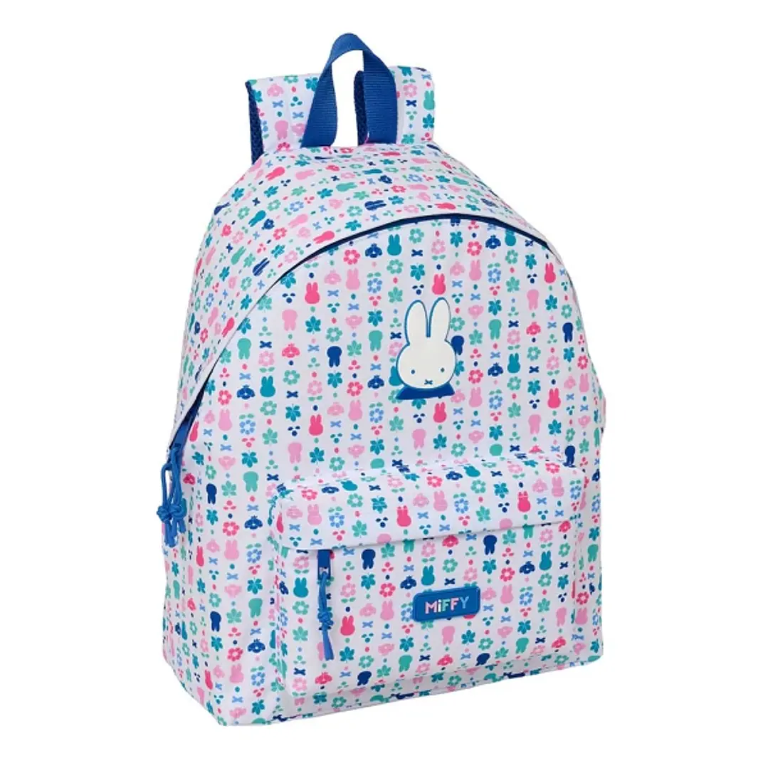 Safta Miffy Bunny Mochila - Bolsillo Frontal - Espalda Acolchada - Hombreras Ergonomicas - Cremallera con Doble Tirador - Asa de Mano - 33x42x15cm - C 1