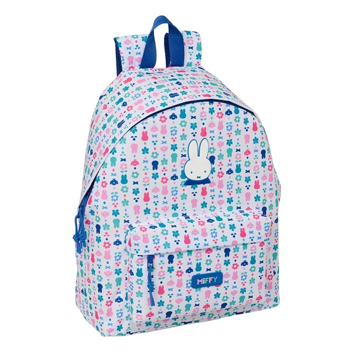 Safta Miffy Bunny Mochila - Bolsillo Frontal - Espalda Acolchada - Hombreras Ergonomicas - Cremallera con Doble Tirador - Asa de Mano - 33x42x15cm - C 1