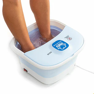 Innovagoods Footopy Spa para Pies Plegable con Rodillos e Hidromasaje - 500W - Capacidad 10L - Cable 160cm - Temperatura Regulable - Multifuncion - 38