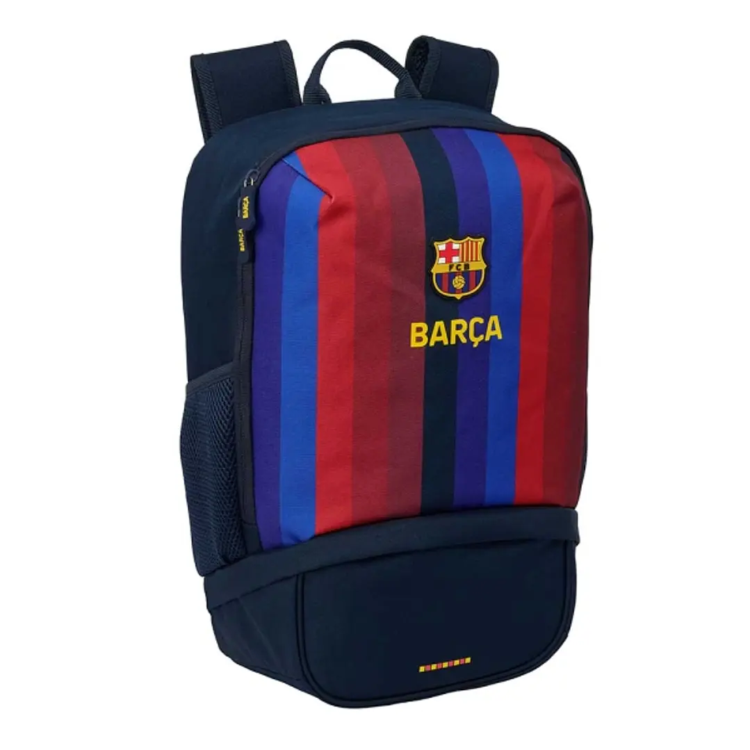 Safta F.C.Barcelona 1ª Equipacion 26/27 Mochila Zapatillero - Cremallera con Doble Tirador - Bolsillo Interior - Portabotellas - Asa de Mano - 28x51x1 1